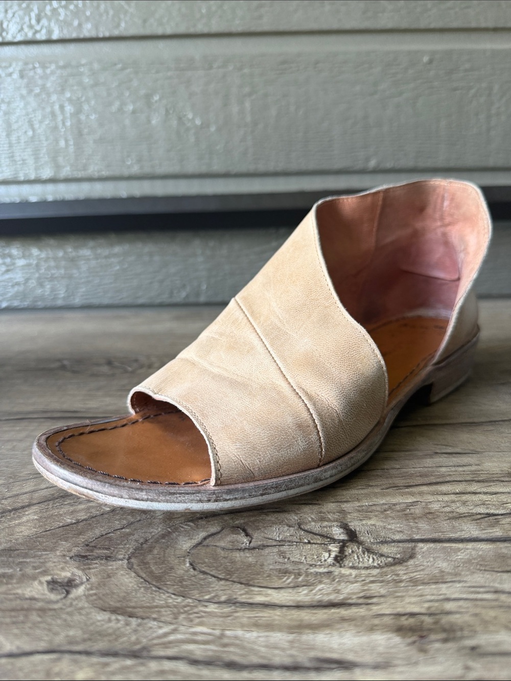 Free People Leather Sandals Flats EUC size 40 - Picture 3 of 10